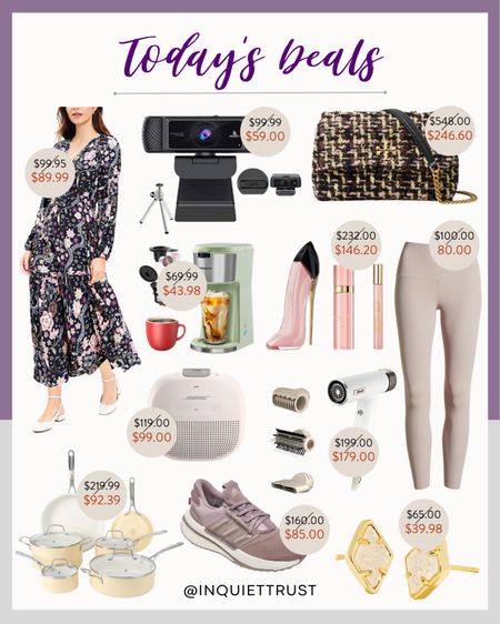 Check out today's deals which include a floral dress, neutral leggings, running shoes, cookware set, coffee maker and more!
#springsale #shoeinspo #cookingessential #weddingguest

#LTKhome #LTKsalealert #LTKshoecrush