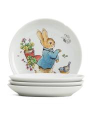 Set Of 4 Peter Rabbit App Plates | TJ Maxx