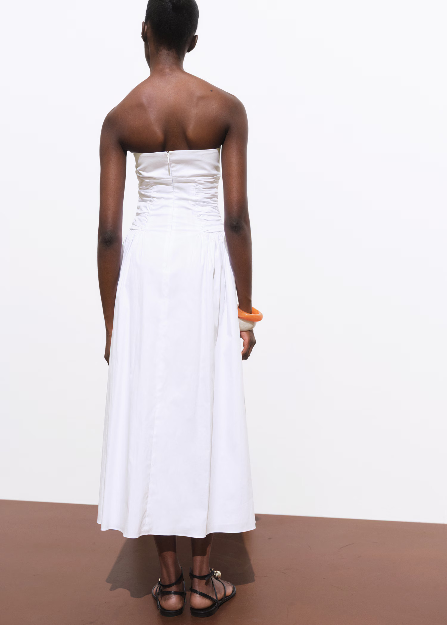 Strapless midi-dress - Women | MANGO USA | Mango (US/MX/AU)