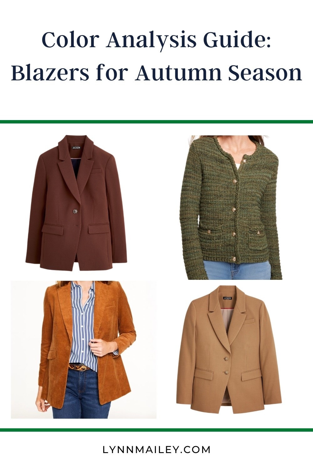 Camel, olive, and rust blazers made for autumn season women. Wearing your best colors makes you look polished and confident. https://liketk.it/5oEu6

#LTKOver40 #LTKSeasonal #LTKMidsize