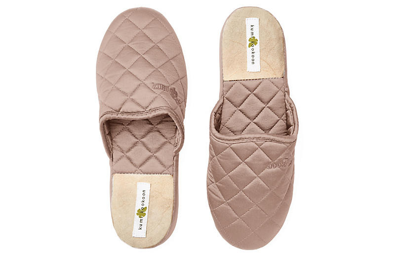 Quilted Slippers | One Kings Lane
