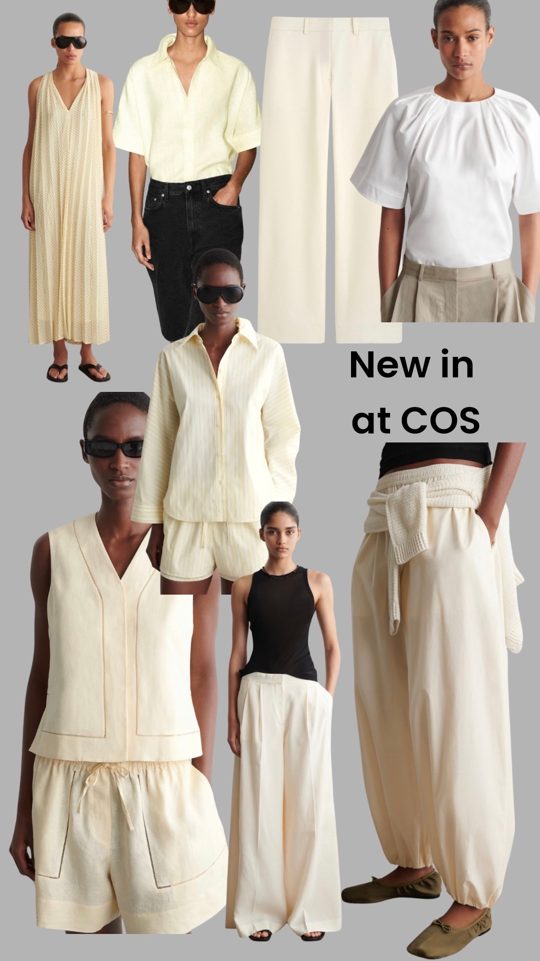 New in at COS. Buttery tones and fabulous silhouettes x

#LTKsummer #LTKstyletip #LTKover50style