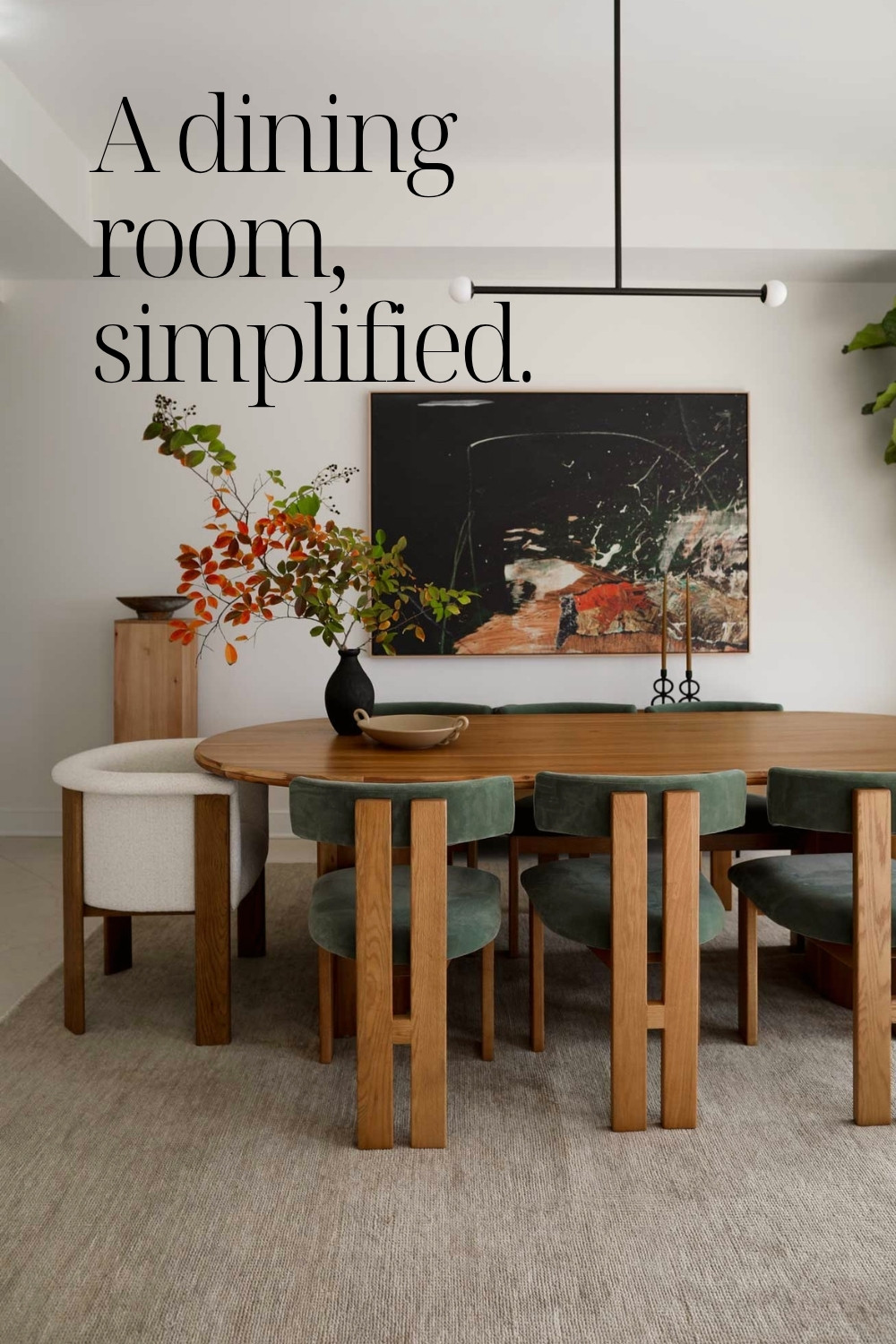 Simple pieces, well chosen. That’s all a dining room really needs. Shop the look.

#UnclutteredHome #MadeByPatchi #CuratedLiving #DesignThatWorks #DiningRoomStyle #MinimalLiving #HomeDetails #TimelessDesign 

 
