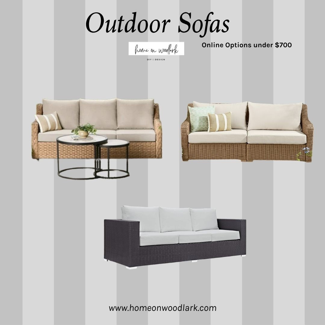 These outdoor sofas are all under $700 at Walmart.  

Outdoor sofas.  Outdoor furniture.  Walmart outdoor seating.  

#LTKSaleAlert #LTKHome #LTKSeasonal
