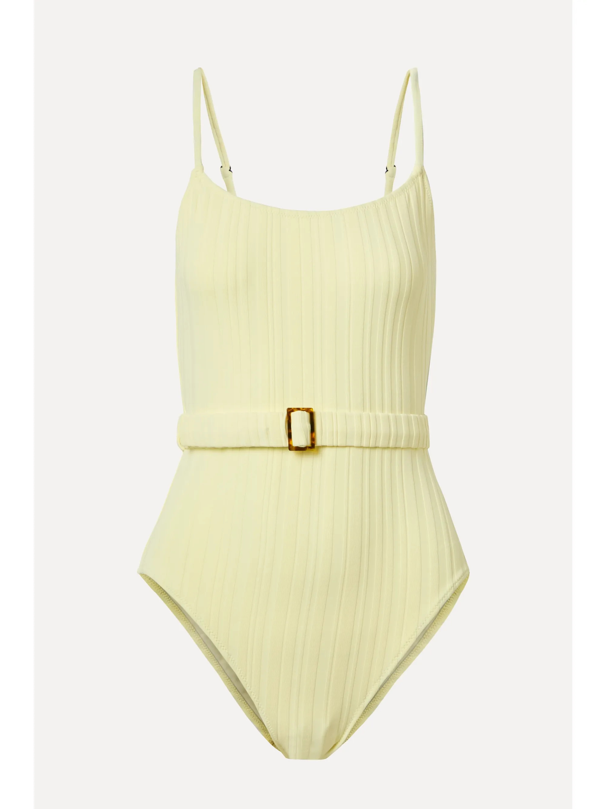 The Nina belted ribbed swimsuit | NET-A-PORTER (US)