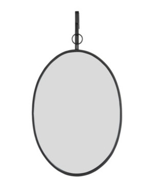3R Studio Oval Wall Mirror with Distressed Metal Frame Hanging Bracket - Set of 2 | Macys (US)