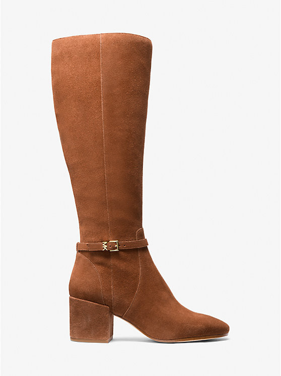 Ella Suede Block Heel Boot | Michael Kors US