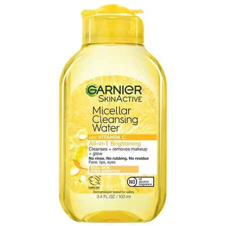 Garnier SkinActive Micellar Cleansing Water All in 1 Brightening with Vitamin C Adult 3.4 fl oz | Walmart (US)