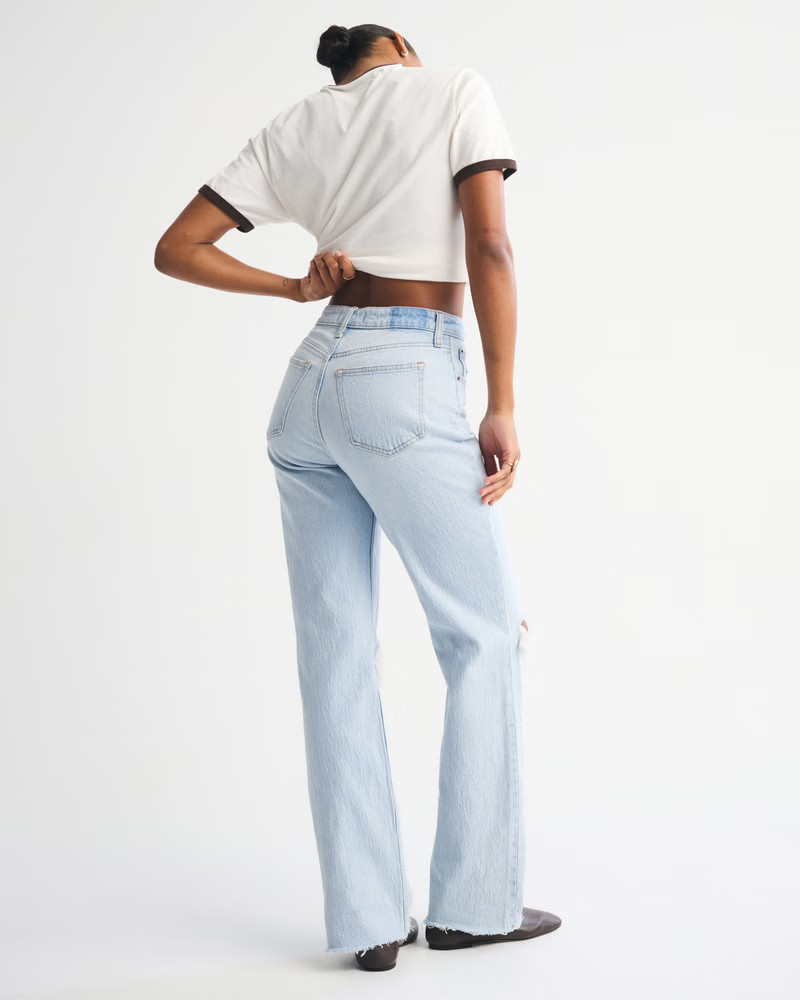 Women's Curve Love High Rise 90s Relaxed Jean | Women's Bottoms | Abercrombie.com | Abercrombie & Fitch (US)