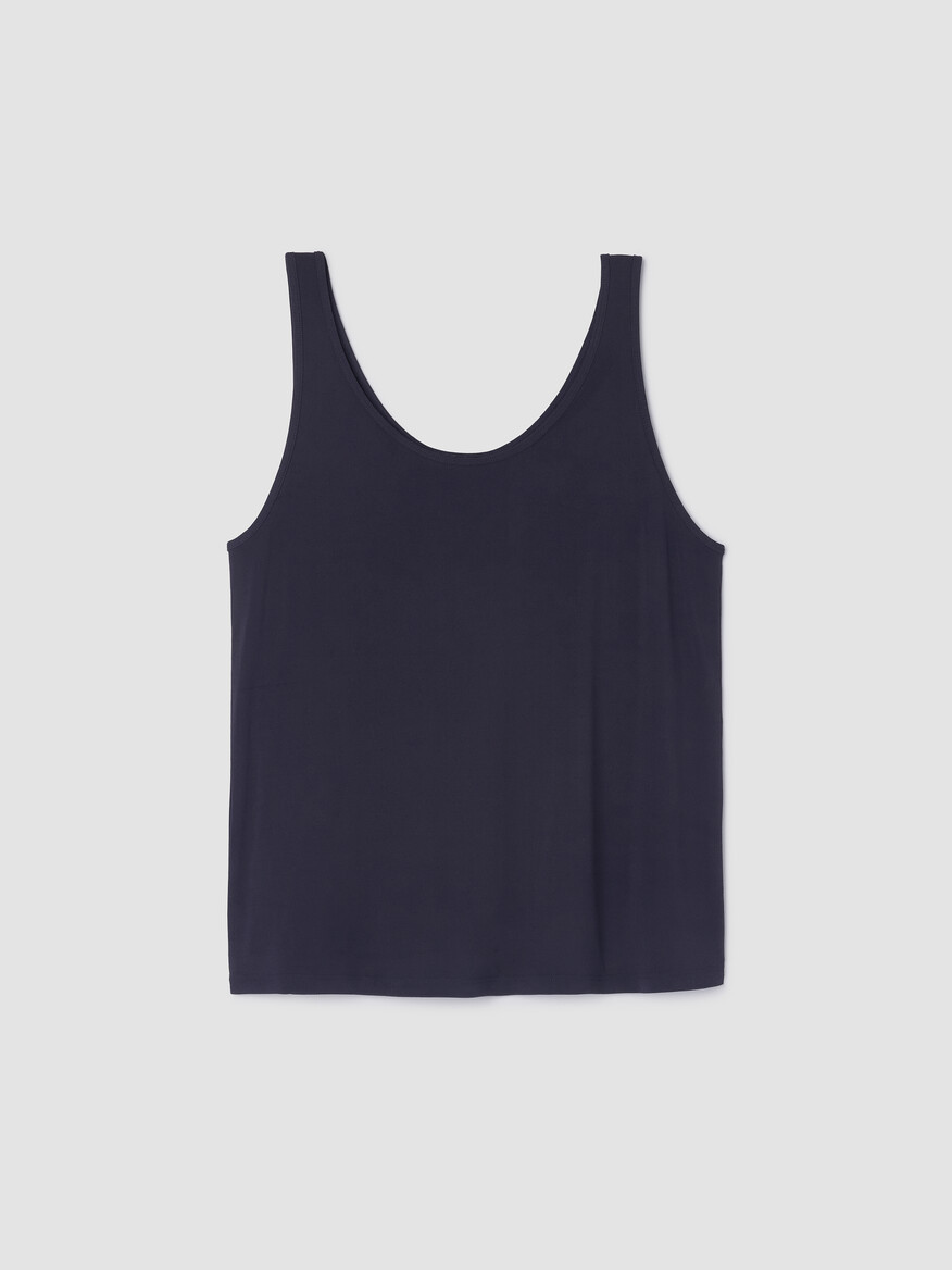 Stretch Silk Jersey Scoop Neck Tank | Eileen Fisher
