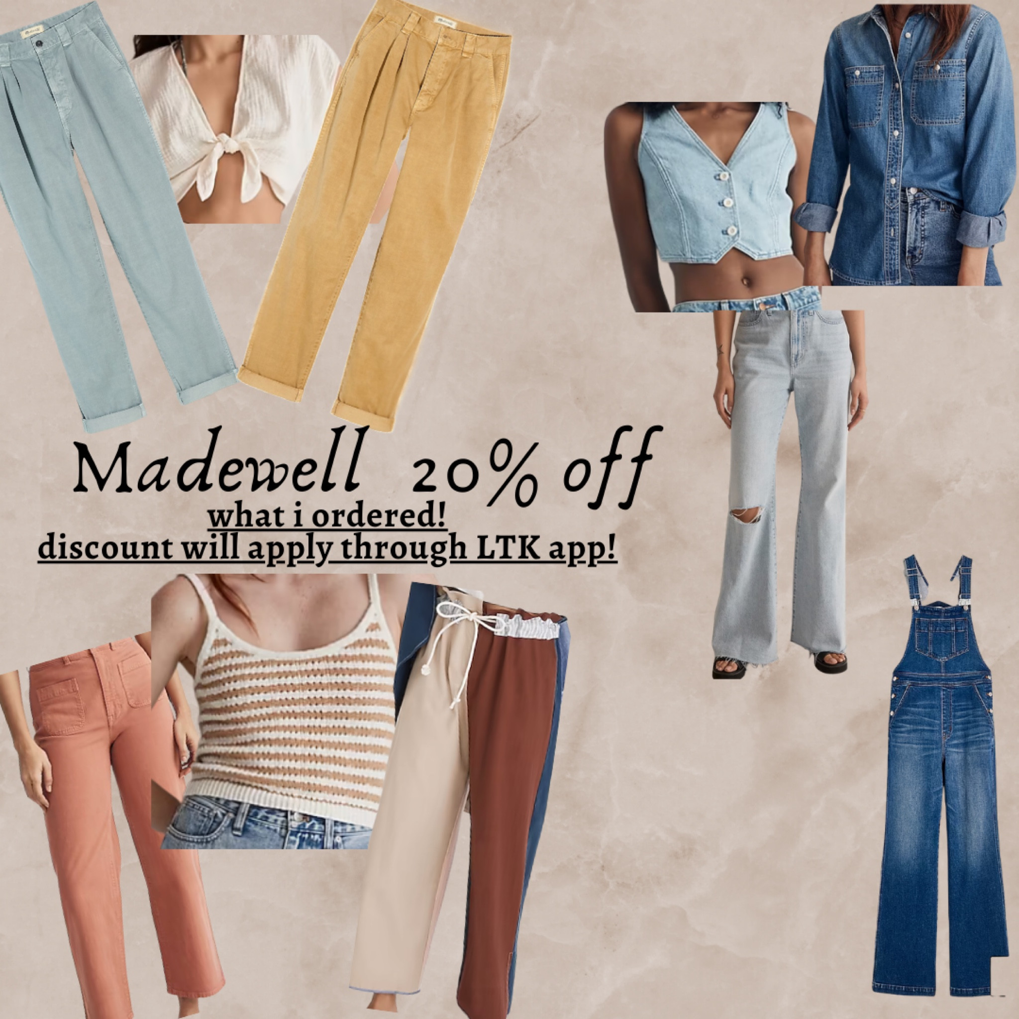 madewell 20% in LTK app purchases! 
here’s what i ordered :) i’ll do a try on when it arrives! sale 8th-12th! 

#LTKSale #LTKstyletip #LTKfit