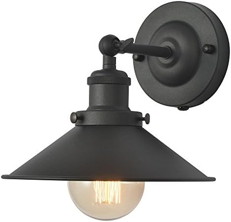 XIDING Premium Retro Industrial Edison Simplicity Metal Wall Sconce Light Fixture，Upgrade Black... | Amazon (US)