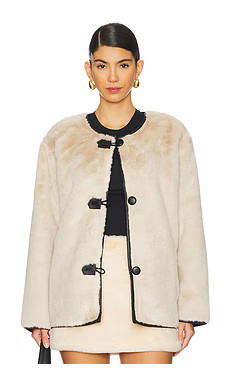 Steve Madden Yuna Jacket in Natural from Revolve.com | Revolve Clothing (Global)