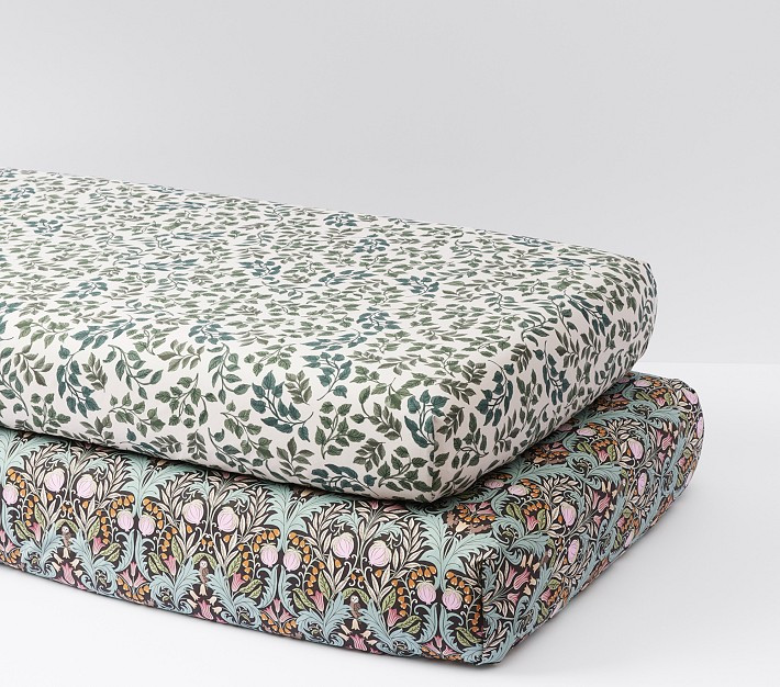 Chris Loves Julia Organic Floral Crib Sheet Bundle - Set of 2 | Pottery Barn Kids