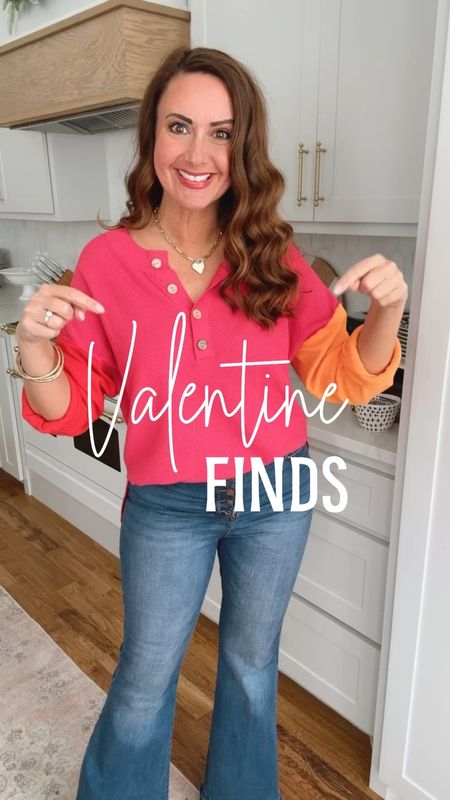 Valentine finds❤️💕
1. Adorable Amazon color block sweater...also comes in solids! Wearing a medium.
2. Conversation heart sweatshirt comes in white, pink or red. Meg is wearing a large.
3. Queen of hearts sweatshirt is SO fun! Wearing a large.
4. Satin pjs that come with matching satin pillowcases! 4 patterns. We are both wearing medium. 
.


#LTKSeasonal #LTKparties #LTKfindsunder50