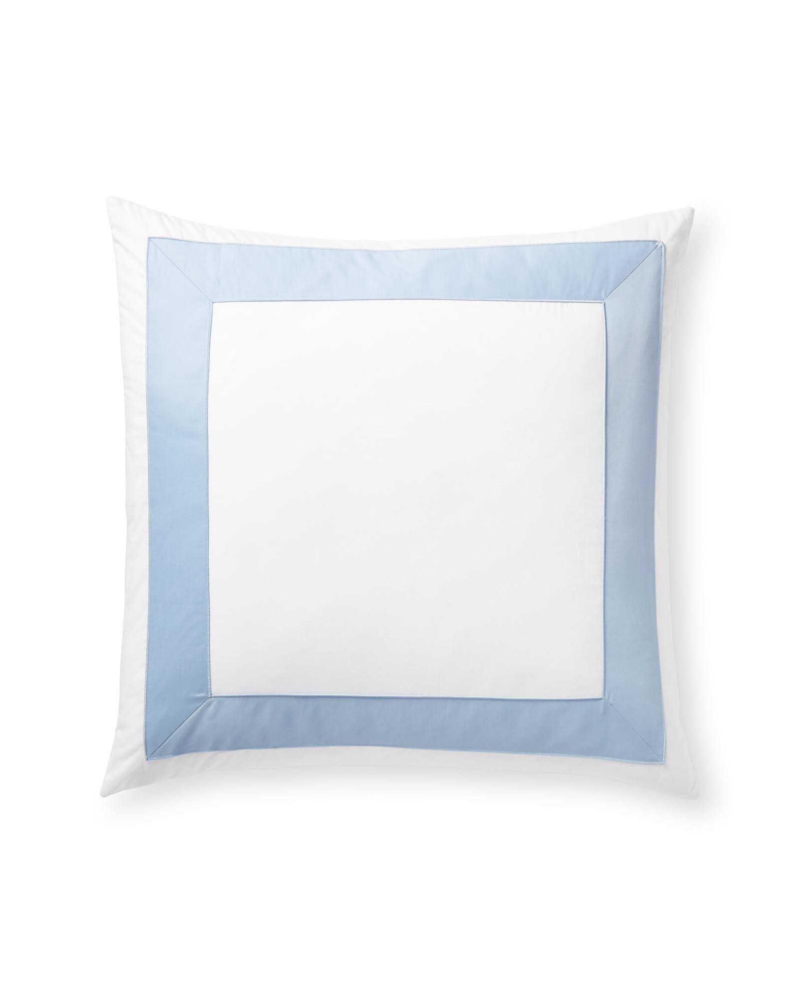 Beach Club Border Percale Sham | Serena and Lily