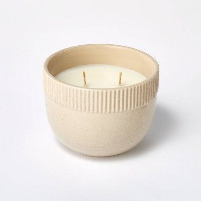 10oz Small Ceramic Clove and Black Currant Candle Tan - Threshold™ designed with Studio McGee | Target
