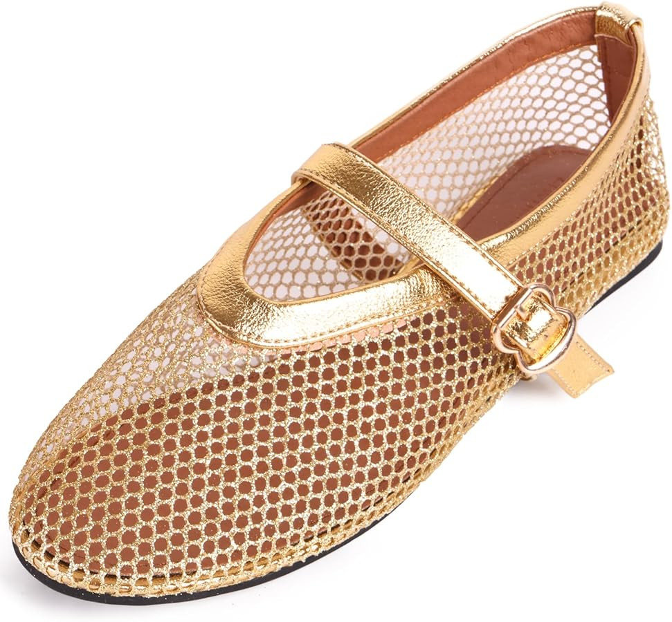 Ballet Flats Shoes for Women Mary Jane Mesh Ballet Flats for Girls | Amazon (US)