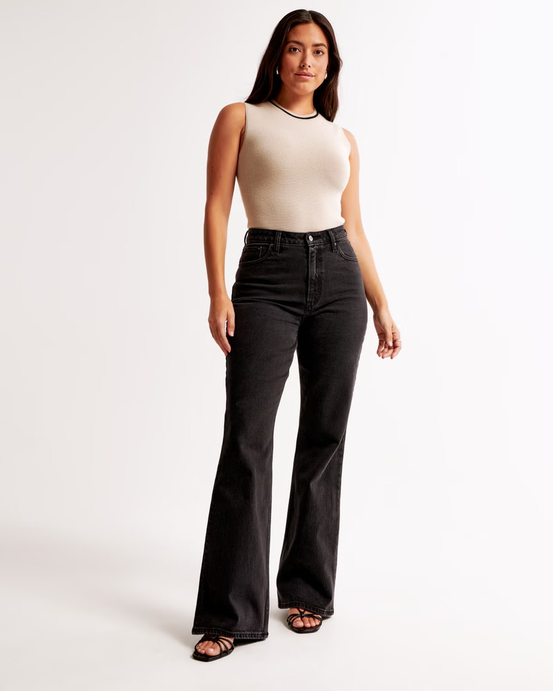 Curve Love High Rise Vintage Flare Jean | Abercrombie & Fitch (US)