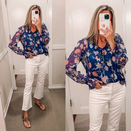 🚨40% OFF SALE 
Floral top
White jeans 
Love Loft 
Loft finds
Sleeveless top

Spring outfits / summer outfits / vacation wear / travel outfit / Outfit ideas for women 



#LTKworkwear #LTKsalealert #LTKunder50