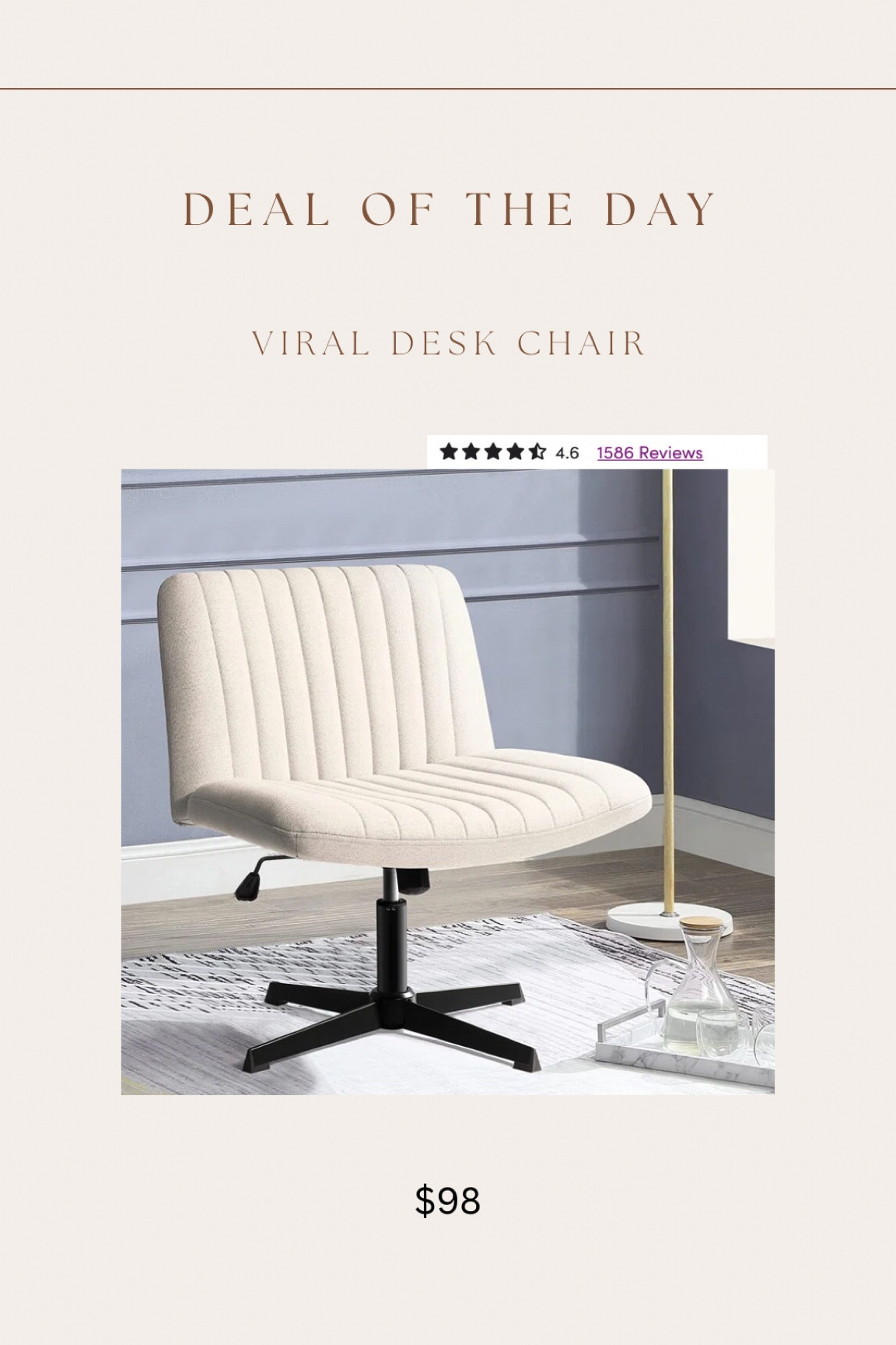 The viral desk chair was restocked & 8% off right now!! 