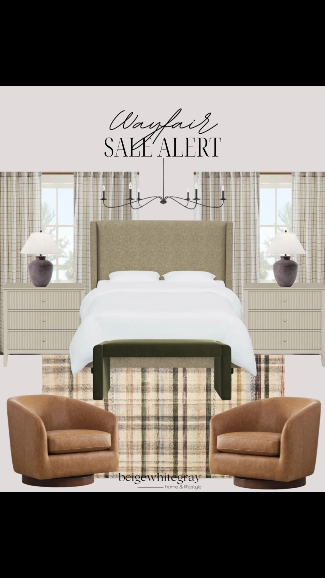 Sale Alert at Wayfair. Take advantage of the spring sale happening now! From rugs to curtains and upholstered beds! Complete the look with this set of 2 nightstands, chandelier and leather swivel chairs that I own and love 

#LTKStyleTip #LTKWatchNow #LTKHome