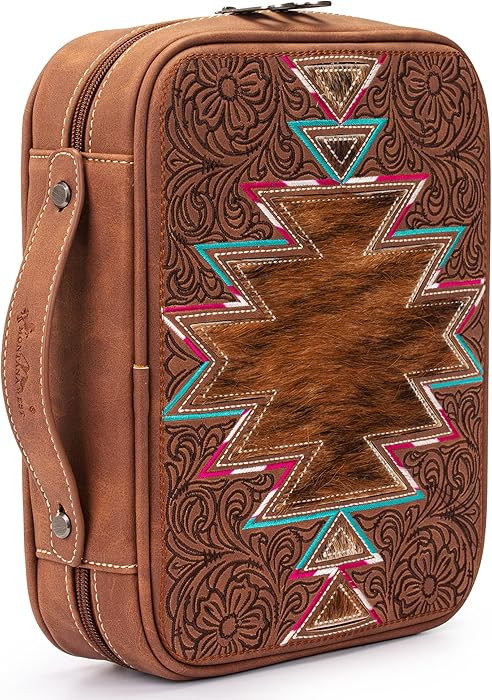 Montana West Western Style Embroidered Bible Covers for Women Men Book Carrying Case Church Bag O... | Amazon (US)