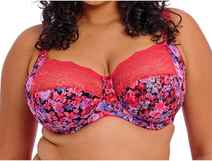 Elomi Women's Morgan Banded Comfort & Support. Three-Section Cup, Side Frame, Stretch Lace. Dd+ B... | Amazon (US)