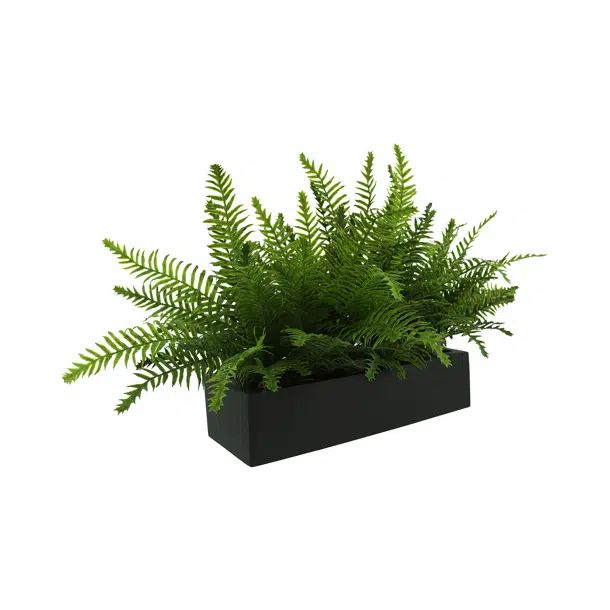 Outdoor UV Rated Fern in Fiberstone Pot | Wayfair North America