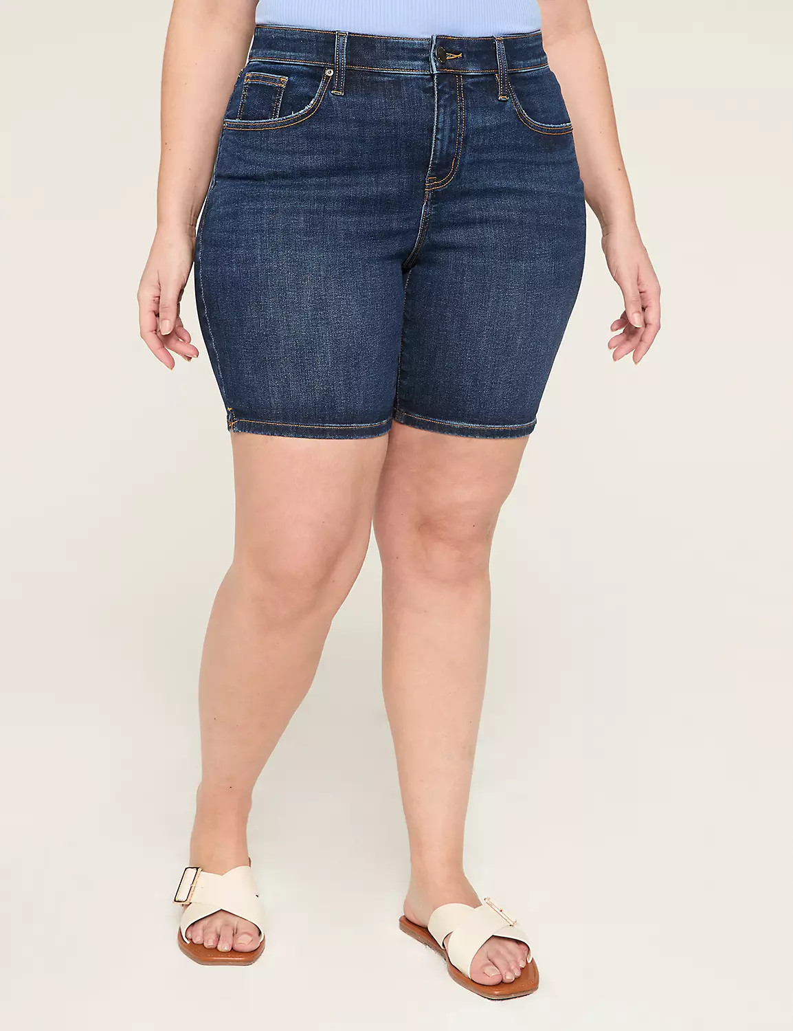 Signature Fit Bermuda Jean Short - 7" | Lane Bryant (US)