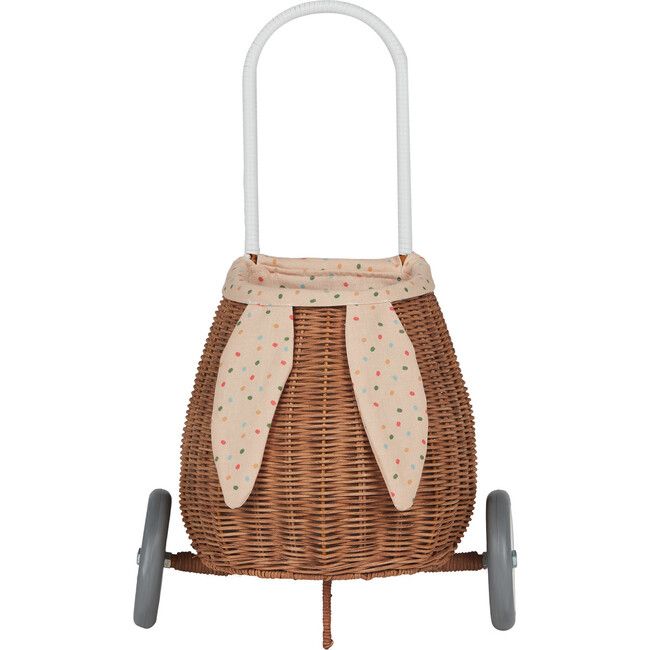 Rattan Bunny Luggy with Lining – Gumdrop | Maisonette
