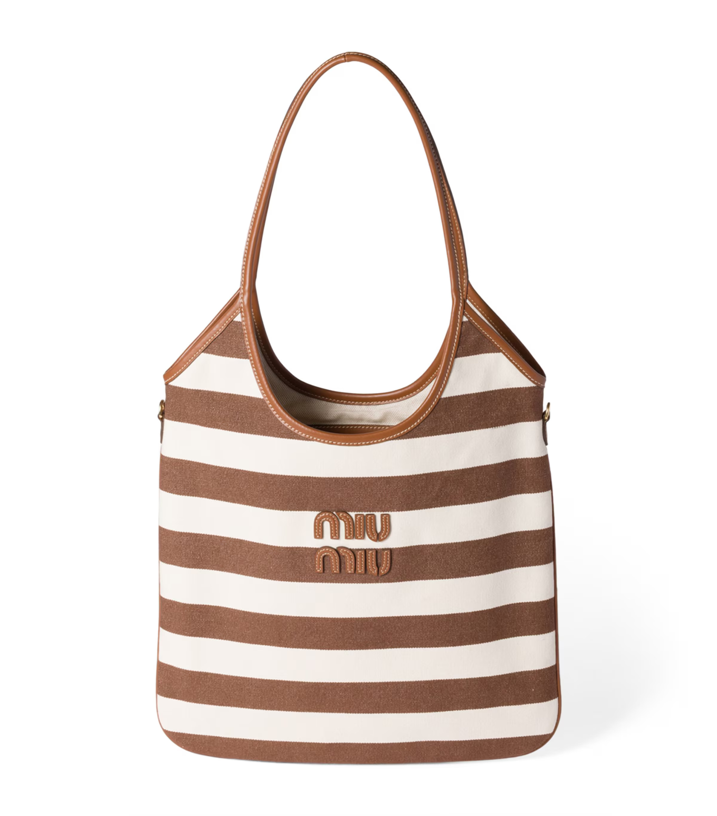 Miu Miu Canvas-Leather Ivy Tote Bag | Harrods