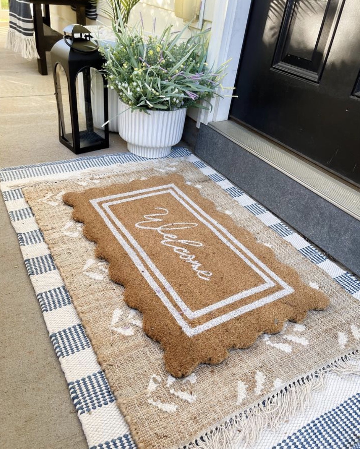 My favorite scalloped welcome rug is back in stock and only $10!!

#LTKSaleAlert #LTKHome #LTKSeasonal