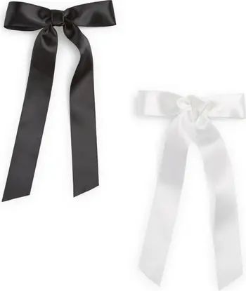 Assorted 2-Pack Satin Hair Bows | Nordstrom