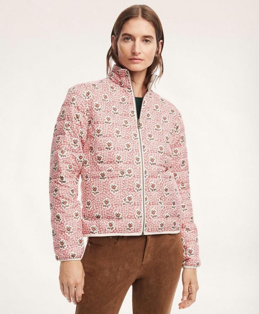 Reversible Water-Repellent Floral Puffer Vest | Brooks Brothers