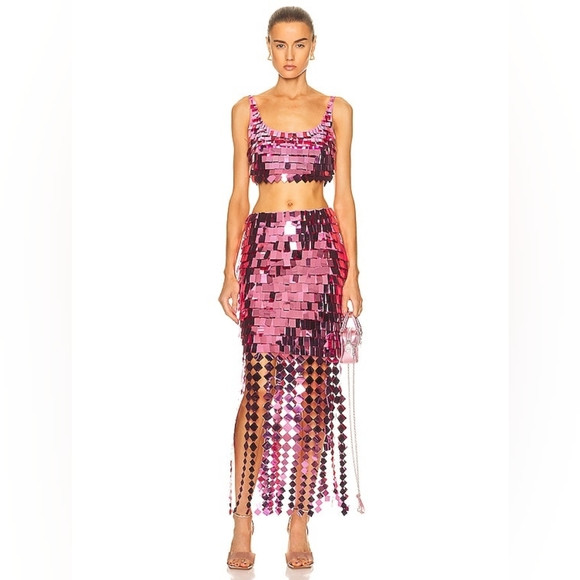 6. NWT JONATHAN SIMKHAI RONETTE BRALETTE & LUCEE SEQUIN SKIRT SET | Poshmark