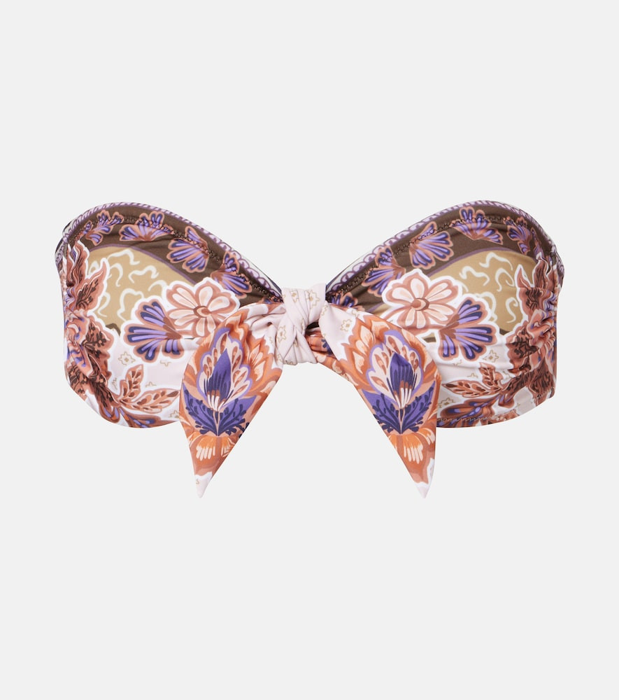 Alexandra Miro Top de bikini bandeau Savannah estampado | Mytheresa (INTL)