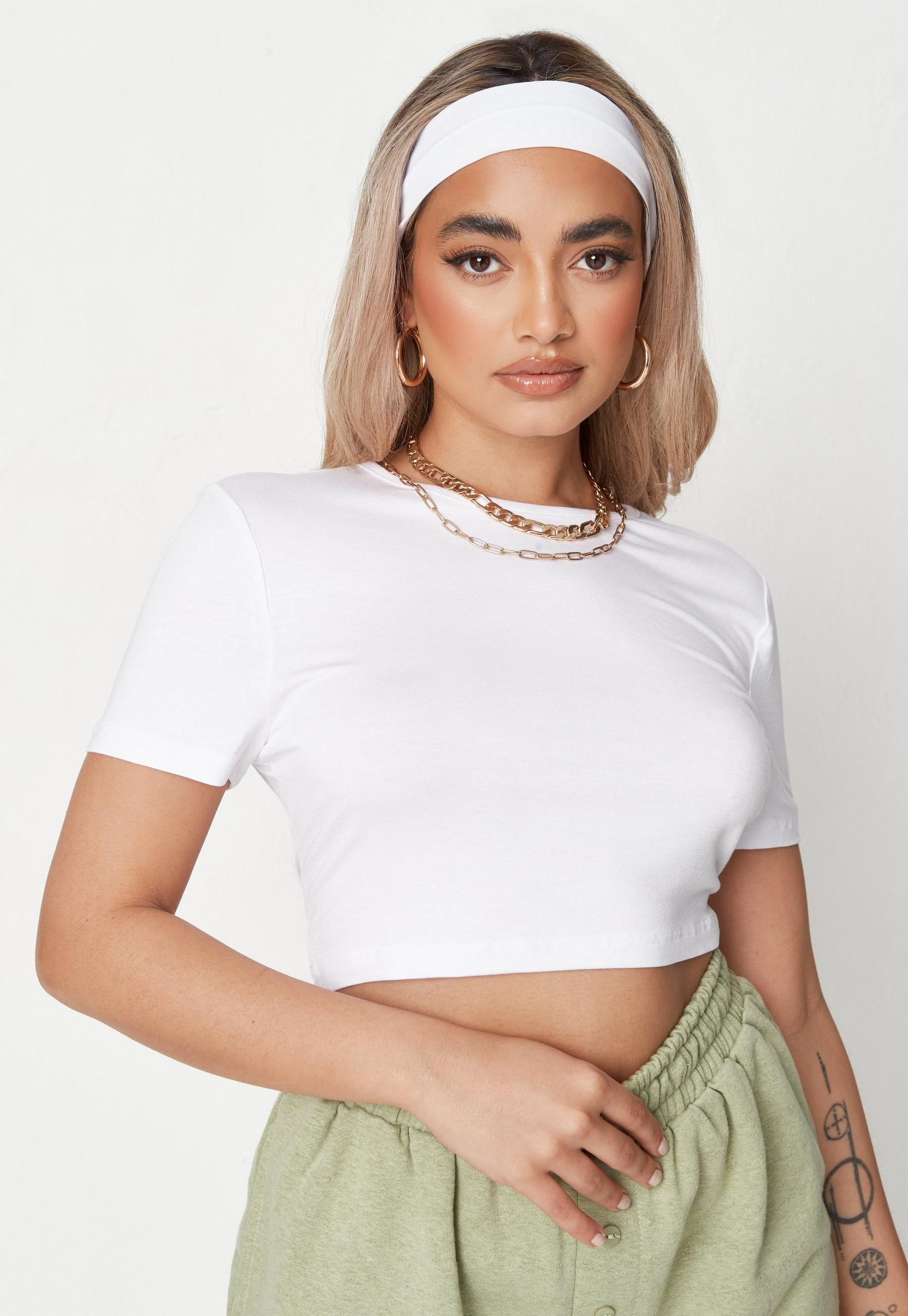 Missguided - White Cap Sleeve Crop Top | Missguided (US & CA)