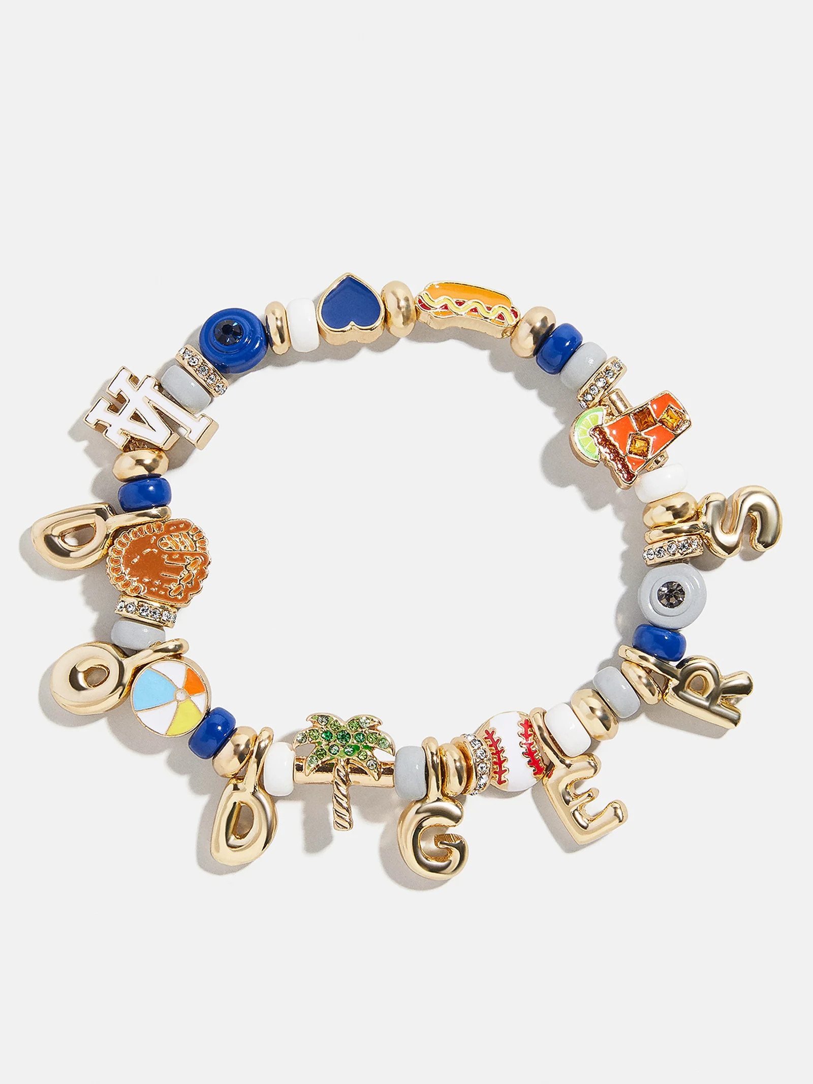 MLB Motif Beaded Bracelet - Los Angeles Dodgers | BaubleBar