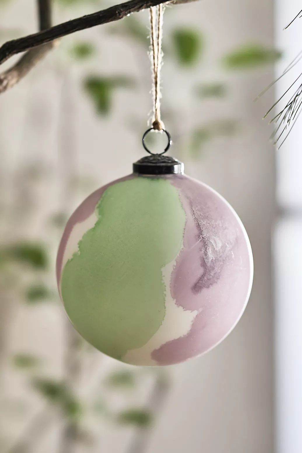 Painterly Glass Globe Ornament | Anthropologie (US)