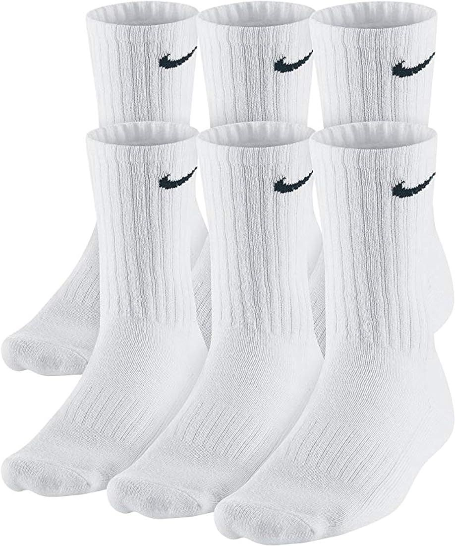 Nike Men's Dri-Fit Training Cotton Cushioned Crew Socks (6 Pair) | Amazon (US)