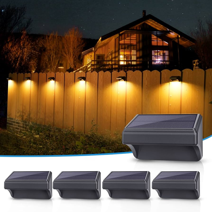 Aulanto Solar Led Deck Lights, Warm White & RGB Modes, Outdoor Waterproof for Backyard, Pool, Pat... | Amazon (US)