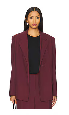 FAITHFULL THE BRAND Lena Blazer in Bordeaux from Revolve.com | Revolve Clothing (Global)