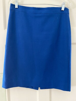 j crew Classic pencil skirt royal blue Size 6 Wool, Lined | eBay US