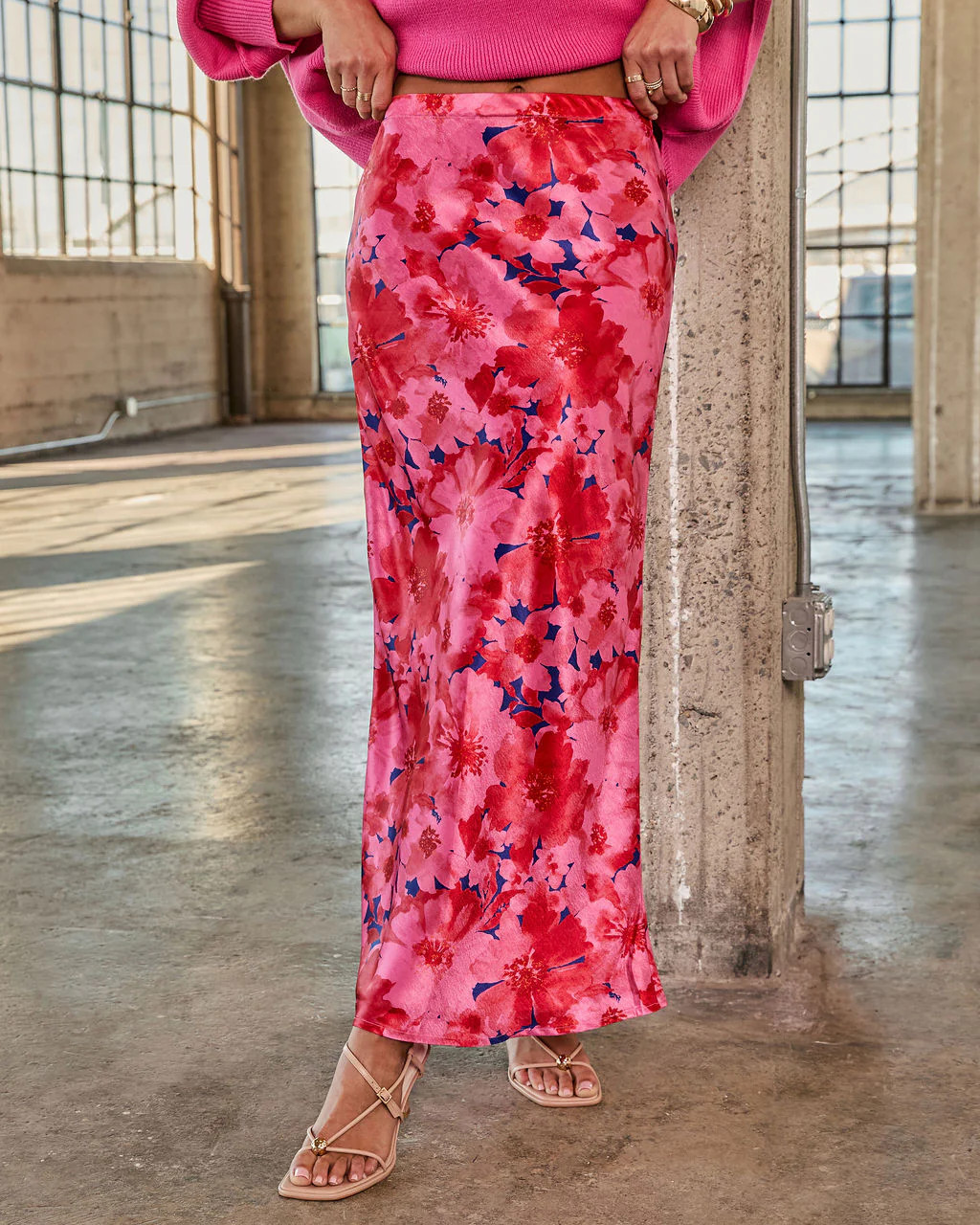 Bloom Again Printed Midi Skirt | VICI