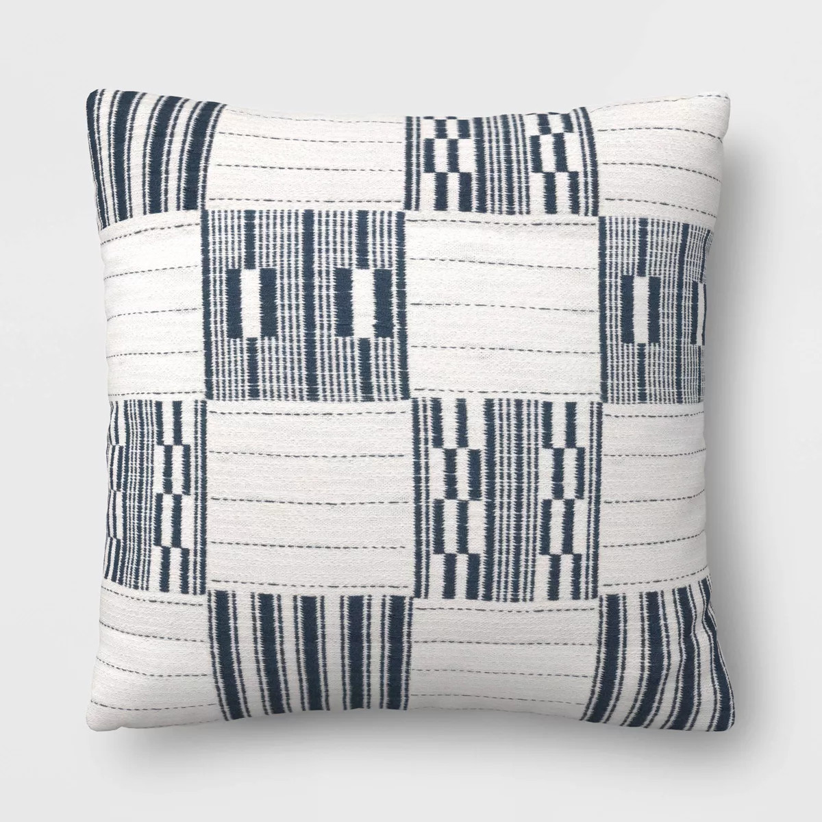 18"x18" Broken Blocks Square Outdoor Throw Pillow Gray - Threshold™ | Target