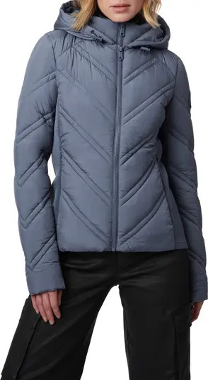 Hooded Puffer Jacket with Bib | Nordstrom