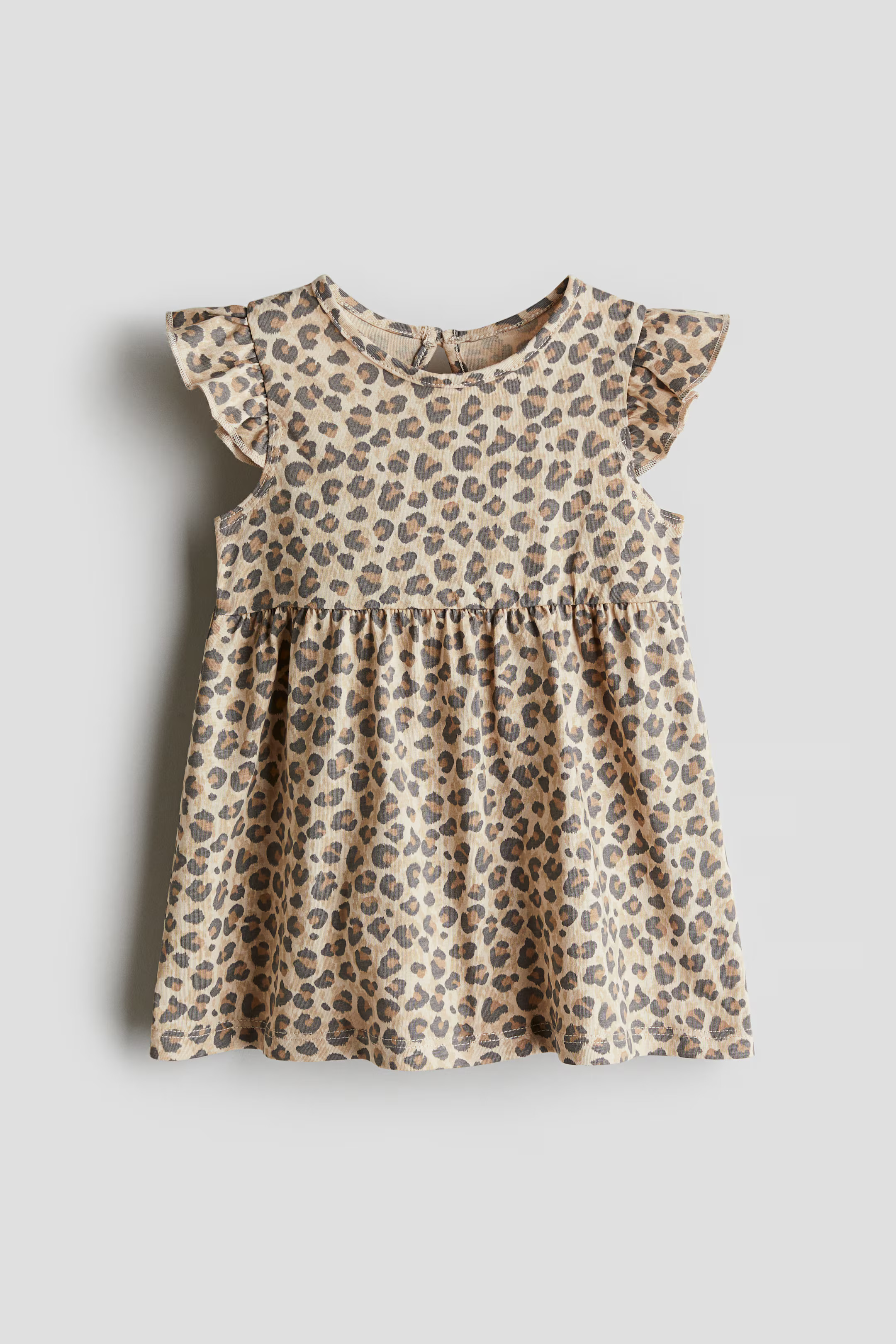 Printed Cotton Dress - Beige/leopard print - Kids | H&M US | H&M (US + CA)