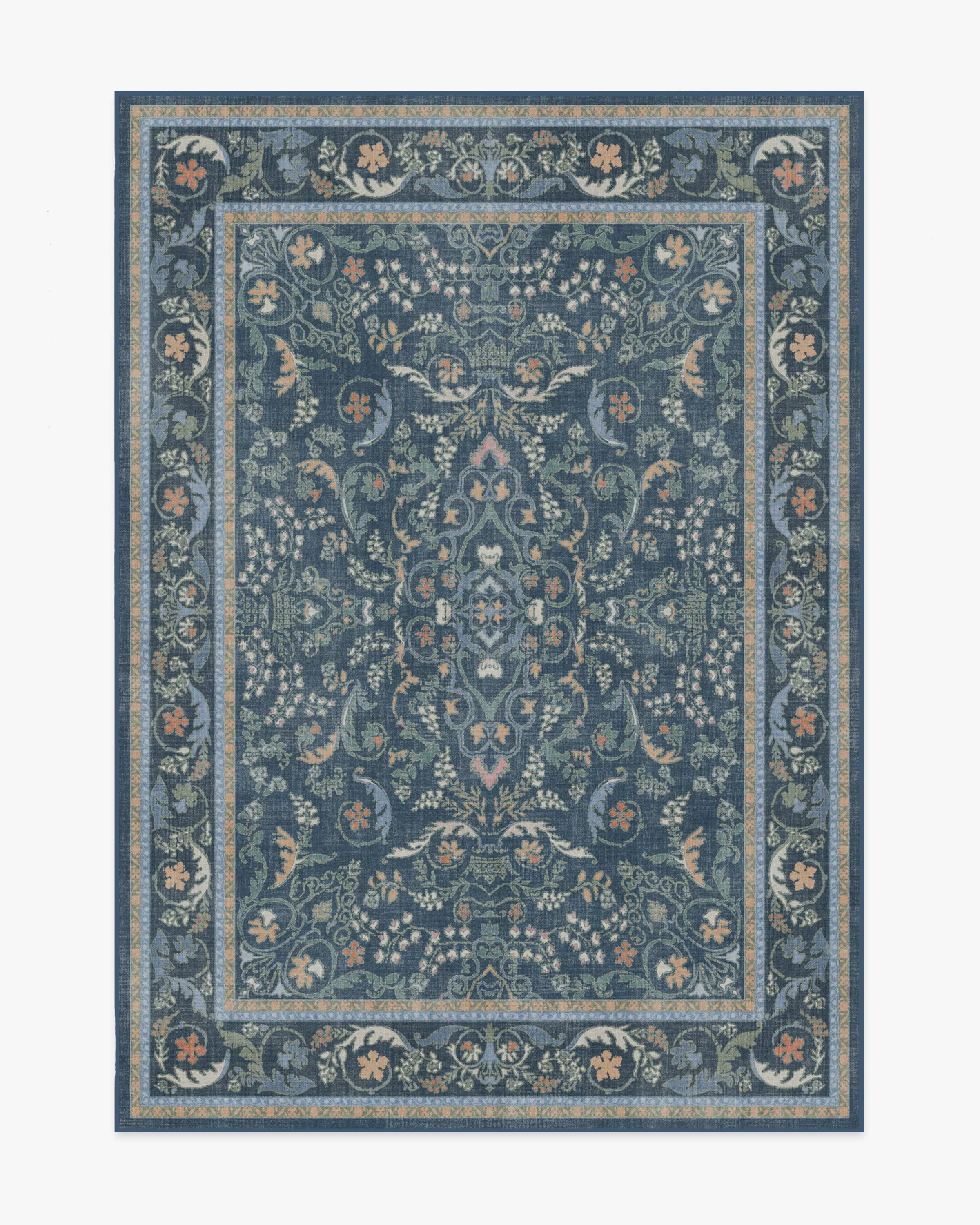Bridgerton Fit For A Queen Blue Multicolor Rug | Ruggable | Ruggable