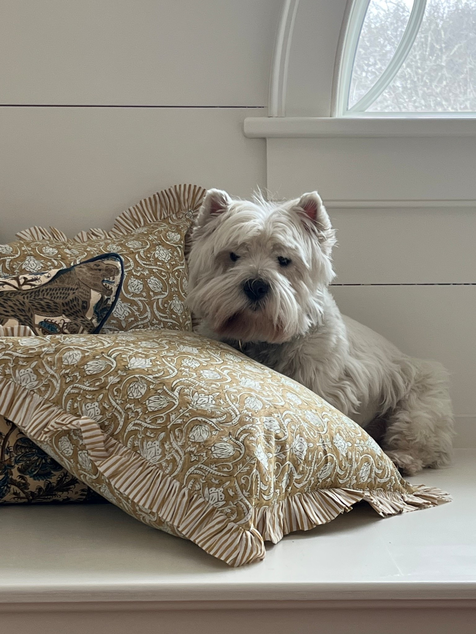 Love a mix of pillows and this gigantic window seat is going to need a lot! Started with a pair of these block print ruffle edge beauties and started mixing patterns from there. Love the versatility of a block print - so many sizes and colors to choose from at a very reasonable price! We use these covers on our outdoor pillows too! 

#LTKSpringSale #LTKSeasonal #LTKHome